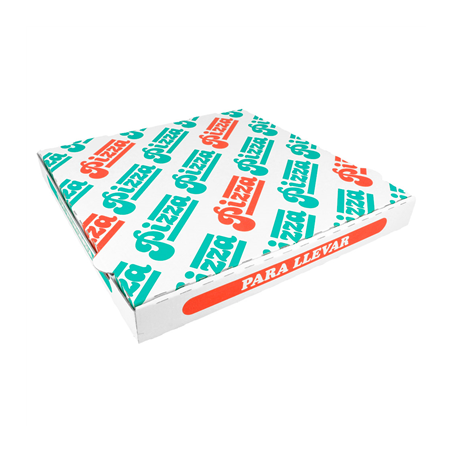Image BOÎTES PIZZA MICROCANNELURE 100% VIERGE  340 G/M2 32x32x3,5 CM BLANC CARTON (100 UNITÉ) #1