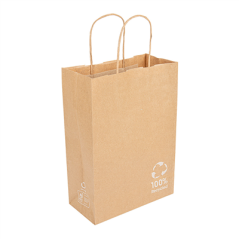 SACS SOS AVEC ANSES  80 G/M2 20+10x29 CM NATUREL KRAFT (250 UNITÉ)