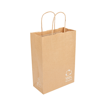 SACS SOS AVEC ANSES  80 G/M2 20+10x29 CM NATUREL KRAFT (250 UNITÉ)