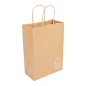 Image SACS SOS AVEC ANSES  80 G/M2 20+10x29 CM NATUREL KRAFT (250 UNITÉ) #2