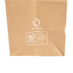 Image SACS SOS AVEC ANSES  80 G/M2 20+10x29 CM NATUREL KRAFT (250 UNITÉ) #5