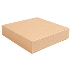 Image RÉCIPIENTS SUSHI 'THEPACK' 220 G/M2 23x23x5 CM MARRON CARTON ONDULÉ NANO-MICRO (300 UNITÉ) #1