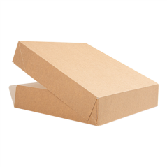 Image RÉCIPIENTS SUSHI 'THEPACK' 220 G/M2 23x23x5 CM MARRON CARTON ONDULÉ NANO-MICRO (300 UNITÉ) #4