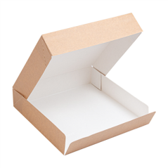 Image RÉCIPIENTS SUSHI 'THEPACK' 220 G/M2 23x23x5 CM MARRON CARTON ONDULÉ NANO-MICRO (300 UNITÉ) #5