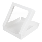 Image RÉCIPIENTS SUSHI+FÊNETRE 'THEPACK' 230 G/M2 + OPP 23x23x5 CM BLANC CARTON ONDULÉ NANO-MICRO (300 UNITÉ) #5