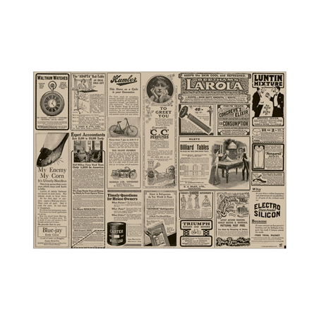 Image SETS DE TABLE XL - RECYCLÉS 'TIMES' 48 G/M2 35x50 CM NATUREL PAPIER (2000 UNITÉ) #1