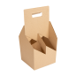 PORTE-BOUTEILLES, 4 BOUTEILLES 330 G/M2 15x15x32 CM NATUREL CARTON ONDULÉ MICROCANAL (200 UNITÉ) Image PORTE-BOUTEILLES, 4 BOUTEILLES 330 G/M2 15x15x32 CM NATUREL CARTON ONDULÉ MICROCANAL (200 UNITÉ) #1