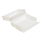 BOÎTES CATERING, PLATE 'THEPACK DAMASCO' 250 G/M2 19x28x6 CM BLANC CARTON ONDULÉ NANO-MICRO (100 UNITÉ) Image BOÎTES CATERING, PLATE 'THEPACK DAMASCO' 250 G/M2 19x28x6 CM BLANC CARTON ONDULÉ NANO-MICRO (100 UNITÉ) #5