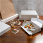Image BOÎTES CATERING, PLATE 'THEPACK DAMASCO' 310 G/M2 28x42x6 CM BLANC CARTON ONDULÉ NANO-MICRO (100 UNITÉ) #7