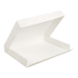 Image BOÎTES CATERING, PLATE 'THEPACK DAMASCO' 310 G/M2 32x42x6 CM BLANC CARTON ONDULÉ NANO-MICRO (100 UNITÉ) #3