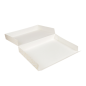 Image BOÎTES CATERING, PLATE 'THEPACK DAMASCO' 310 G/M2 32x42x6 CM BLANC CARTON ONDULÉ NANO-MICRO (100 UNITÉ) #5