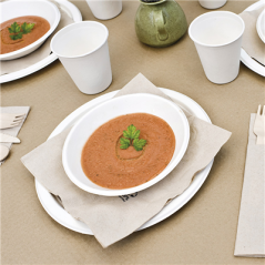 Image NAPPES EN ROULEAUX  48 G/M2 1,20x7 M NATUREL PAPIER RECYCLÉ (25 UNITÉ) #3