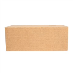 BOÎTES REPAS À EMPORTER 'THEPACK' 1 L 240 G/M2 11x18x7 CM NATUREL CARTON ONDULÉ NANO-MICRO (300 UNITÉ)