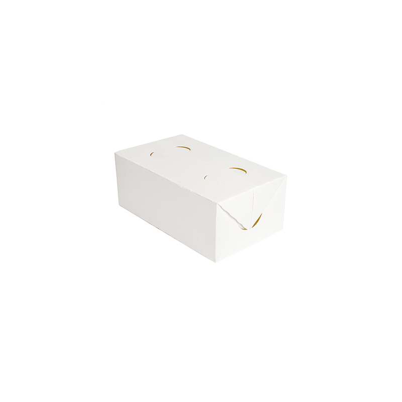 BOÎTES REPAS À EMPORTER 'THEPACK' 1 L 250 G/M2 11x18x7 CM BLANC CARTON ONDULÉ NANO-MICRO (300 UNITÉ)