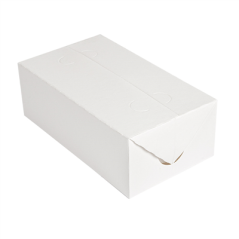 Image BOÎTES REPAS À EMPORTER 'THEPACK' 2 L 250 G/M2 13x23x8 CM BLANC CARTON ONDULÉ NANO-MICRO (300 UNITÉ) #1