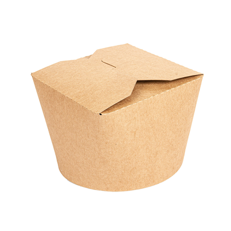 Image RÉCIPIENTS SALADIERS 1000 ML 275 + 25 PE G/M2 Ø12,3x8,5 CM NATUREL KRAFT (300 UNITÉ) #1