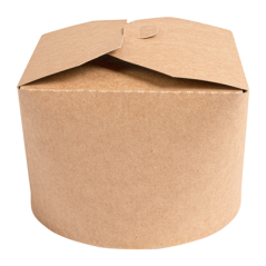 RÉCIPIENTS SALADIERS 1000 ML 275 + 25 PE G/M2 Ø12,3x8,5 CM NATUREL KRAFT (300 UNITÉ)