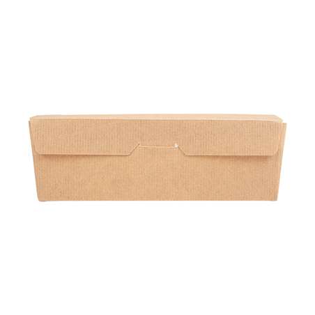 BOÎTES AVEC FENÊTRE ECO 'THEPACK' 1000 ML 220 G/M2 12x17x5,5 CM NATUREL CARTON ONDULÉ NANO-MICRO (200 UNITÉ)