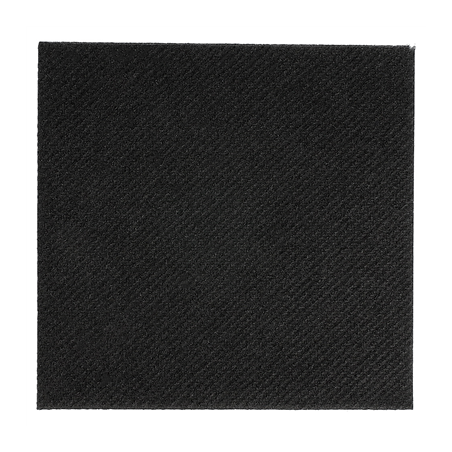 Image SERVIETTES P. 1/4  55 G/M2 50x50 CM NOIR AIRLAID (400 UNITÉ) #1