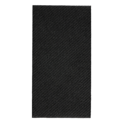 Image SERVIETTES P. 1/8  55 G/M2 50x50 CM NOIR AIRLAID (400 UNITÉ) #1
