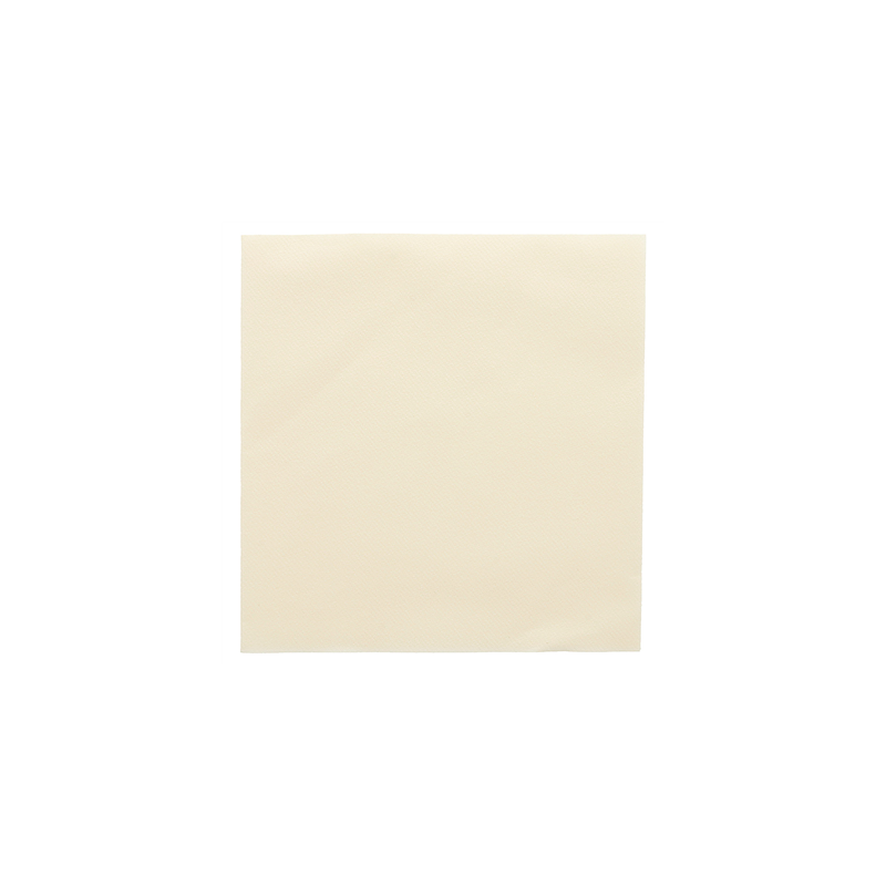 SERVIETTES P. 1/4  55 G/M2 50x50 CM IVOIRE AIRLAID (400 UNITÉ)