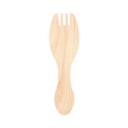 FOURCHETTES SOUS SACHETS  9,2 CM NATUREL BOIS (100 UNITÉ)