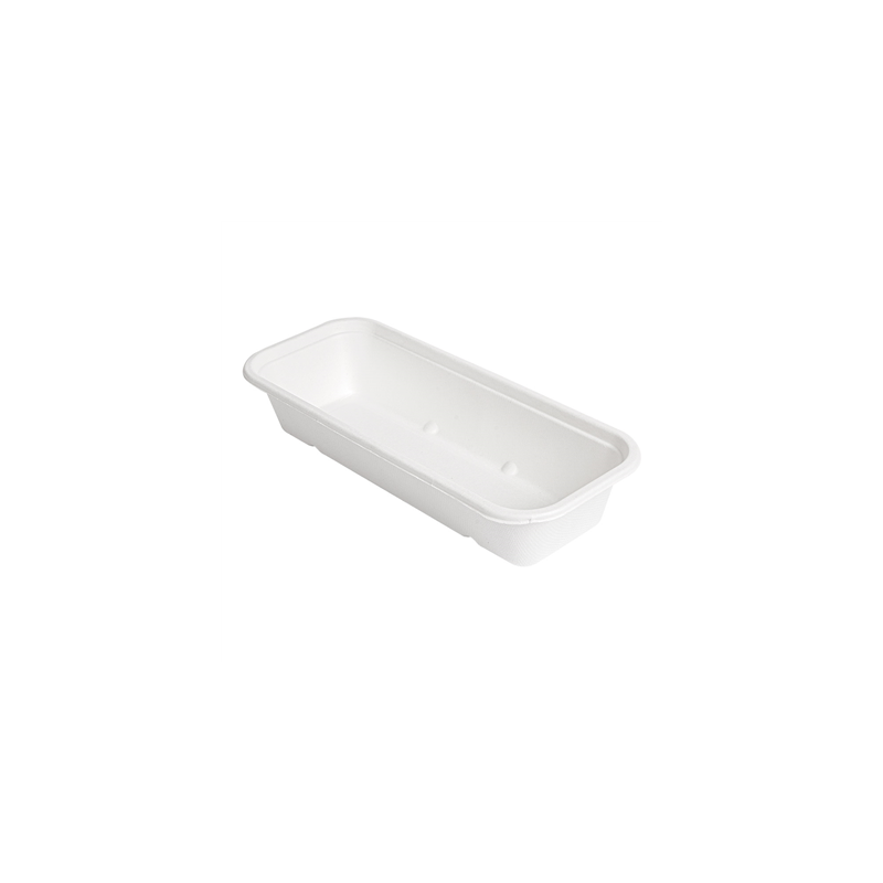 PLATEAUX 'BIONIC' 500 ML 22,5x9,6x4,3 CM BLANC BAGASSE (600 UNITÉ) PLATEAUX 'BIONIC' 500 ML 22,5x9,6x4,3 CM BLANC BAGASSE (600 UNITÉ)
