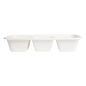 PLATEAUX 3 COMPART 'BIONIC' 500 ML 22,5x9,6x4,3 CM BLANC BAGASSE (600 UNITÉ) Image PLATEAUX 3 COMPART 'BIONIC' 500 ML 22,5x9,6x4,3 CM BLANC BAGASSE (600 UNITÉ) #2