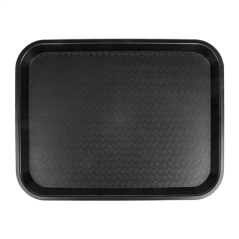 PLATEAU FAST FOOD  27,5x35,5 CM NOIR PP (1 UNITÉ)