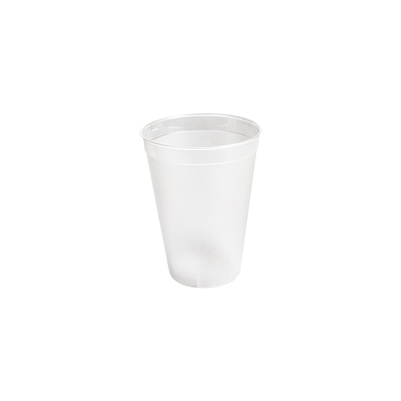 VERRES RÉUTILISABLES 180 ML Ø 6,7/4,3x8,7 CM TRANSPARENT PP (960 UNITÉ)