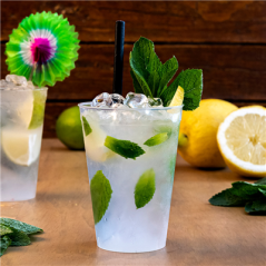 Image VERRES RÉUTILISABLES 180 ML Ø 6,7/4,3x8,7 CM TRANSPARENT PP (960 UNITÉ) #4