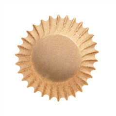 Image CAPSULES 'PETITS FOURS' 50 G/M2 Ø 4x2,5 CM NATUREL PARCH.INGRAISSABLE (500 UNITÉ) #3