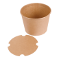 CONTAINERS POULET + COUVERCLES 2550 ML 337 + 18PE G/M2 Ø 18,9/14,7x14,9 CM NATUREL KRAFT (300 UNITÉ) Image CONTAINERS POULET + COUVERCLES 2550 ML 337 + 18PE G/M2 Ø 18,9/14,7x14,9 CM NATUREL KRAFT (300 UNITÉ) #6