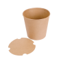 Image CONTAINERS POULET + COUVERCLES 5100 ML 337 + 18PE G/M2 Ø 22/16,3x20,9 CM NATUREL KRAFT (120 UNITÉ) #6