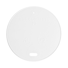 Image COUVERCLES POUR GOBELETS  310 G/M2 Ø 9 CM BLANC CARTON (1000 UNITÉ) #3