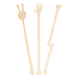 AGITATEURS ASSORTIES 14 CM NATUREL BAMBOU (100 UNITÉ) Image AGITATEURS ASSORTIES 14 CM NATUREL BAMBOU (100 UNITÉ) #1