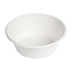 Image POTS 'BIONIC' 280 ML Ø 11,6x4,4 CM BLANC BAGASSE (500 UNITÉ) #1