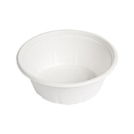 Image POTS 'BIONIC' 280 ML Ø 11,6x4,4 CM BLANC BAGASSE (500 UNITÉ) #1