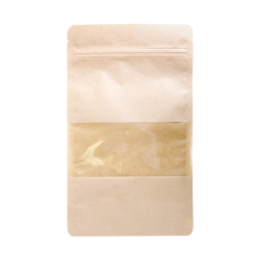 Image SACS AUTO-FERMETURE 500 GR 45 + 13 PET + 27 CPP G/M2 16+4x27 CM NATUREL KRAFT (500 UNITÉ) #1