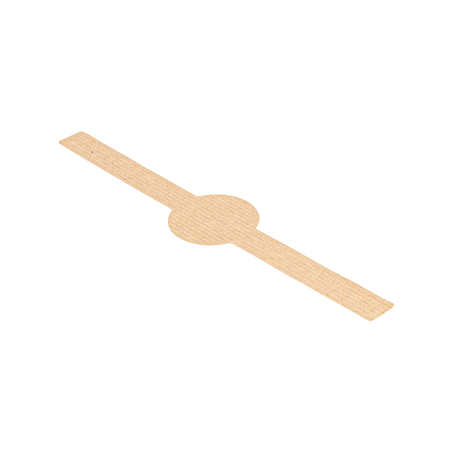 BAGUE AUTOCOLLANTE  4x20 CM NATUREL KRAFT (250 UNITÉ)