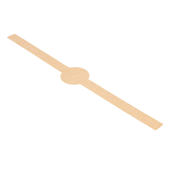 BAGUE AUTOCOLLANTE 4x30 CM NATUREL KRAFT (250 UNITÉ)