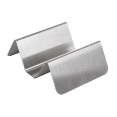 Image RACK POUR 1/2 TACOS 'ARTINOX'  10x8x3,5 CM ARGENTE INOX (12 UNITÉ) #1