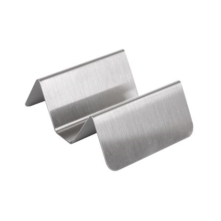 Image RACK POUR 1/2 TACOS 'ARTINOX'  10x8x3,5 CM ARGENTE INOX (12 UNITÉ) #1
