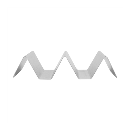 RACK POUR 2/3 TACOS 'ARTINOX'  16,5x8x3,5 CM ARGENTE INOX (12 UNITÉ)