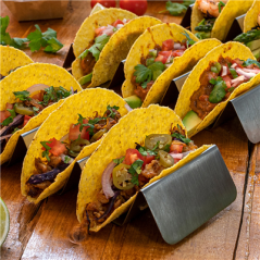 Image RACK POUR 3/4 TACOS 'ARTINOX'  20,5x8x3,5 CM ARGENTE INOX (12 UNITÉ) #4