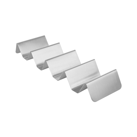 Image RACK POUR 4/5 TACOS 'ARTINOX'  25,5x8x3,5 CM ARGENTE INOX (12 UNITÉ) #1