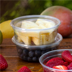 Image POTS TRAITEUR 250 ML Ø11,7x4,5 CM TRANSPARENT RPET (576 UNITÉ) #4