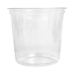 POTS TRAITEUR 750 ML Ø11,7x10,8 CM TRANSPARENT RPET (576 UNITÉ)