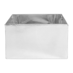 BOÎTE POUR BUFFET 'ARTINOX' 12x12x7 CM ARGENTE INOX (1 UNITÉ)