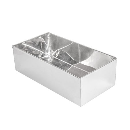 Image BOÎTE POUR BUFFET 'ARTINOX'  26,3x13x8 CM ARGENTE INOX (1 UNITÉ) #1